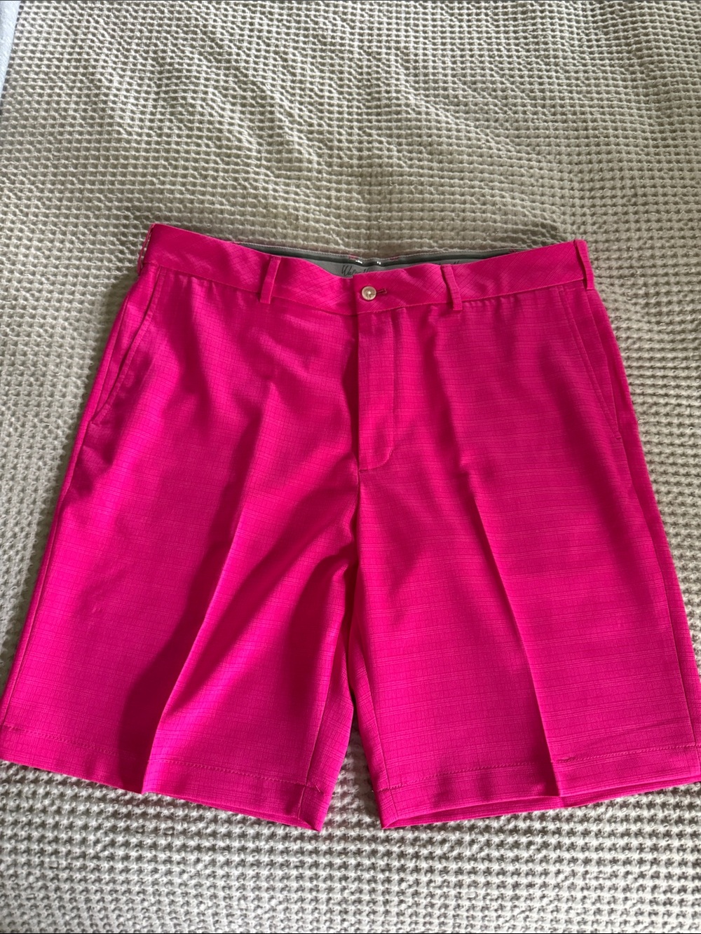 Walter Hagen Hot Pink Flat-Front Golf Shorts